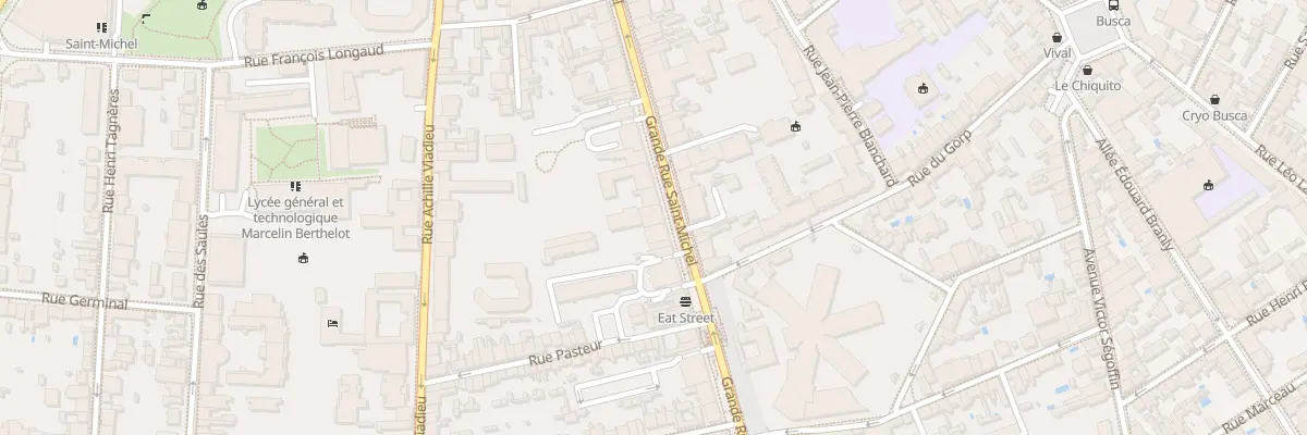 Plan du 55 Grande-Rue Saint Michel à Toulouse