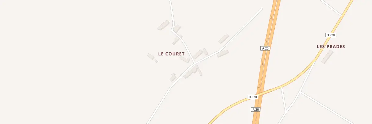 Plan du 3 Le Couret à Mouhet