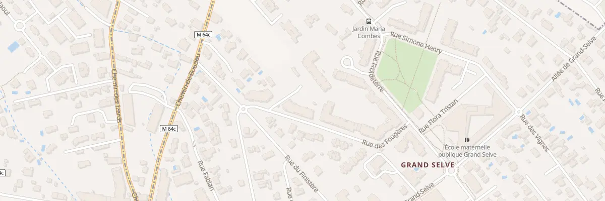 Plan du 11 Rue des Fougères à Toulouse