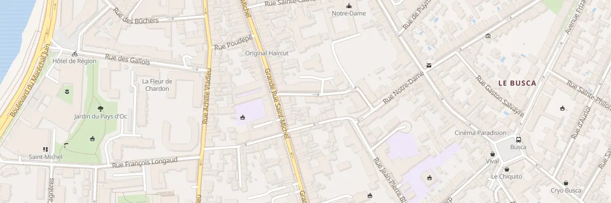 Plan du 78 Grande-Rue Saint Michel à Toulouse
