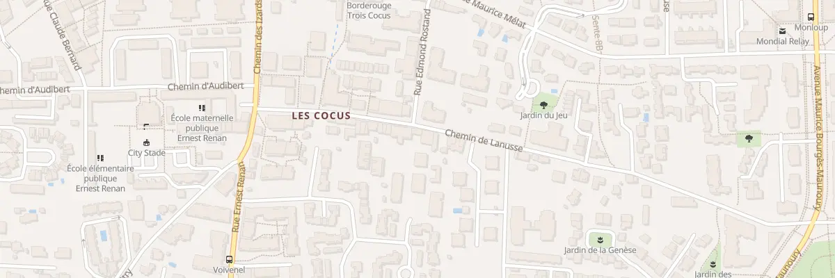 Plan du 153 Che de Lanusse à Toulouse