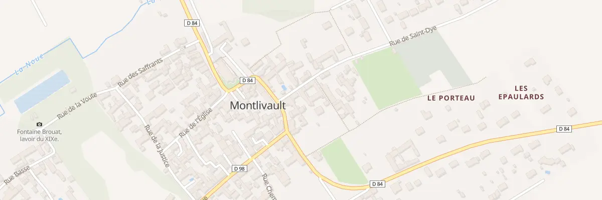 Plan du 1 Rue de Saint-Dyé à Montlivault