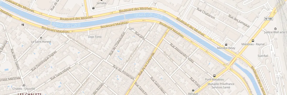 Plan du 20 Rue d’Orléans à Toulouse