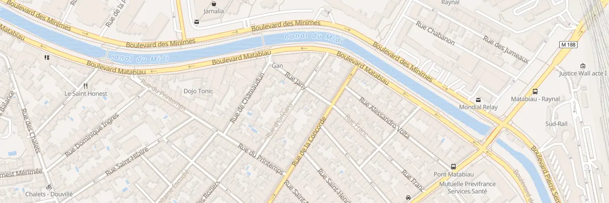 Plan du 24 Rue d’Orléans à Toulouse
