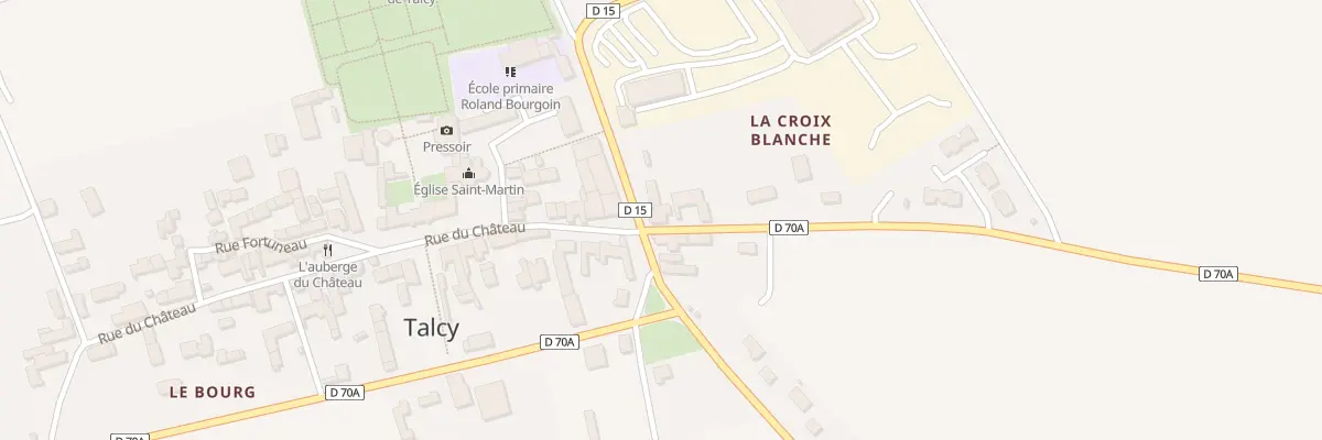 Plan du 1 Rue de la Croix Blanche à Talcy