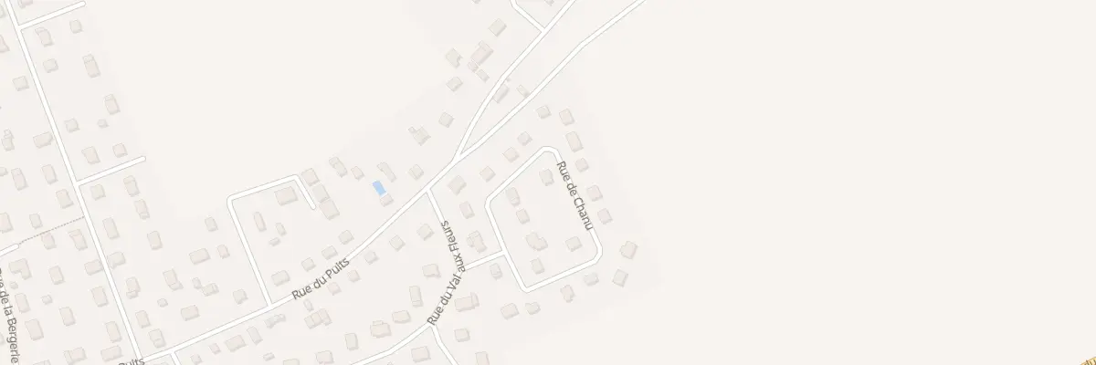 Plan du 25 Rue de Chanu à Bueil