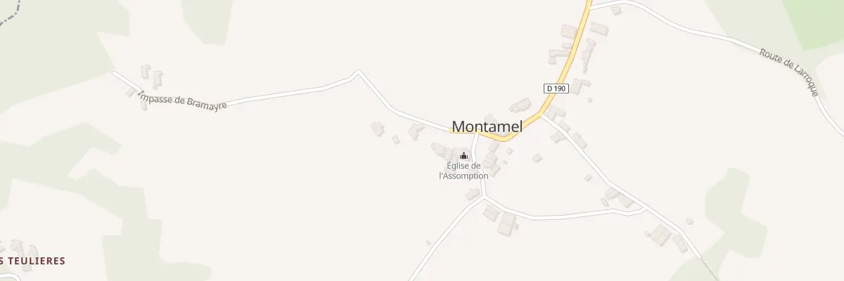 Plan du 5060 Montamel à Montamel