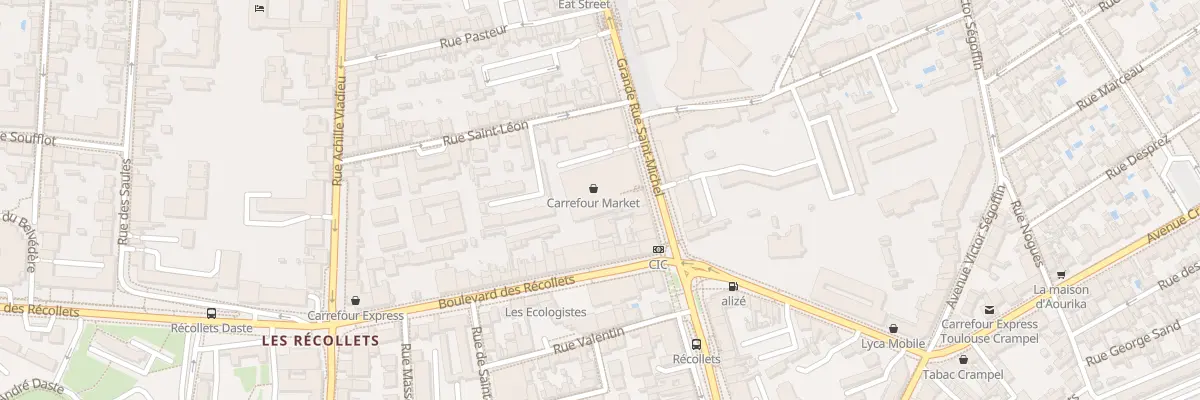 Plan du 11 Grande-Rue Saint Michel à Toulouse