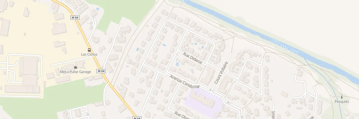 Plan du 12 Rue Lazare Carnot à Launaguet