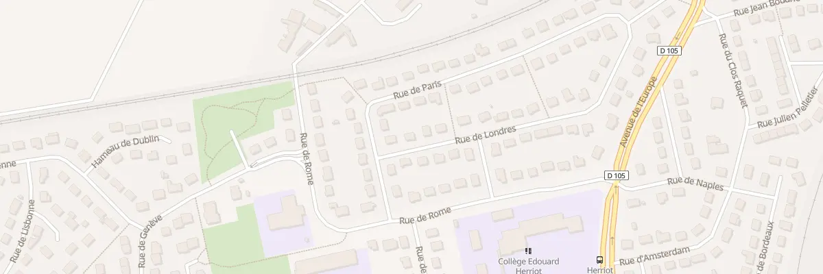 Plan du 3 Rue de Londres à Lucé