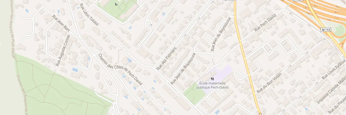 Plan du 33 Rue des Palmiers à Toulouse