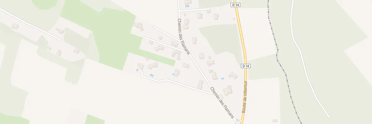 Plan du 215 Che des Flamans à Villeneuve-lès-Bouloc