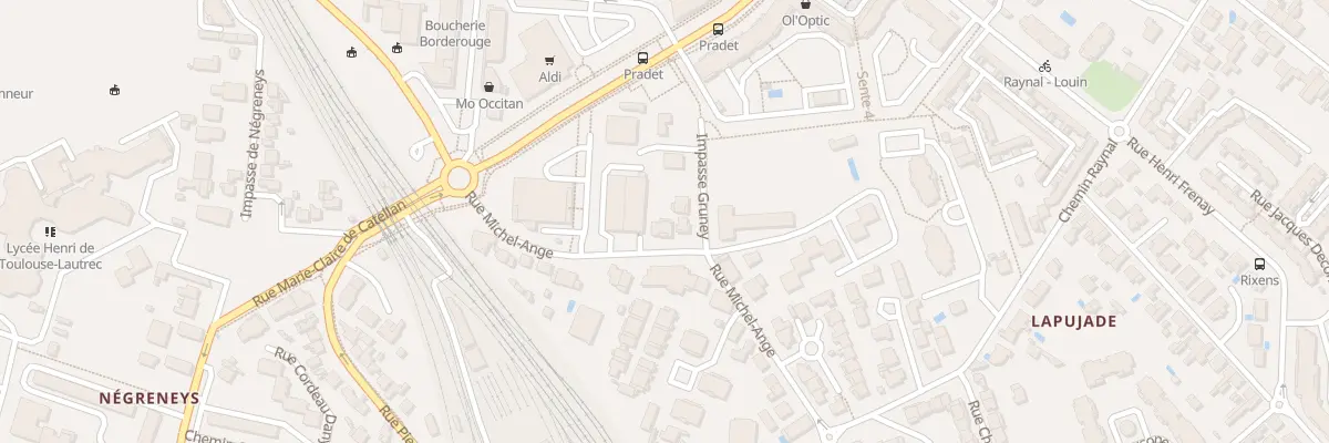 Plan du 94 Rue Michel Ange à Toulouse