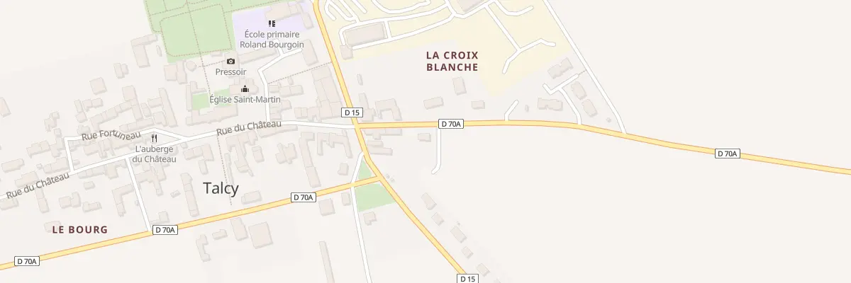 Plan du 16A Le Grand Cimétière à Talcy