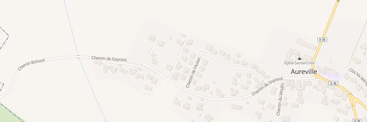 Plan du 38 Chem de L’Autan à Aureville