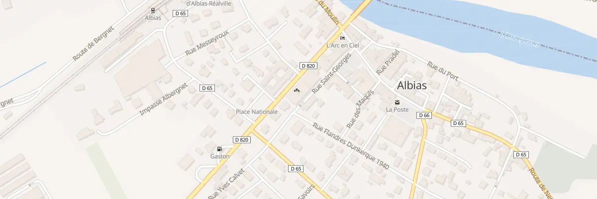 Plan du 74 Rue Saint-Georges à Albias
