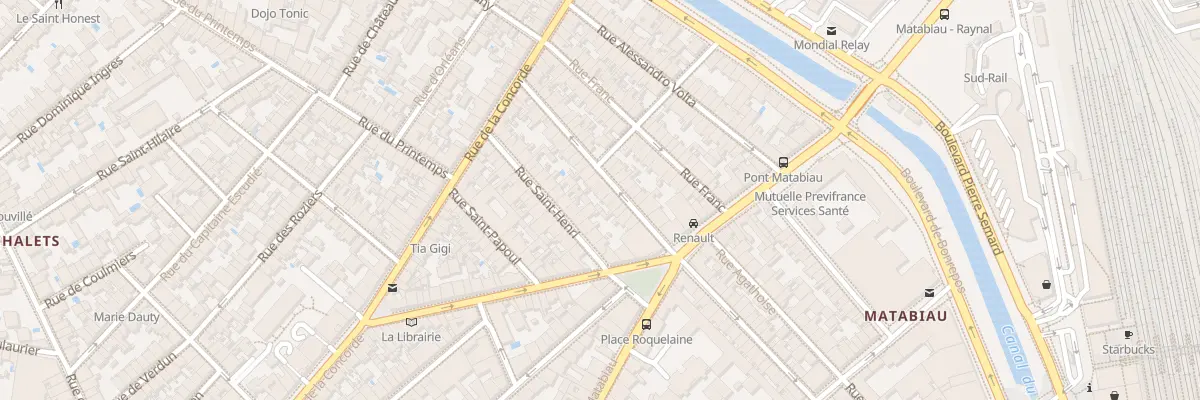 Plan du 13 Rue Commissaire Phillipe à Toulouse