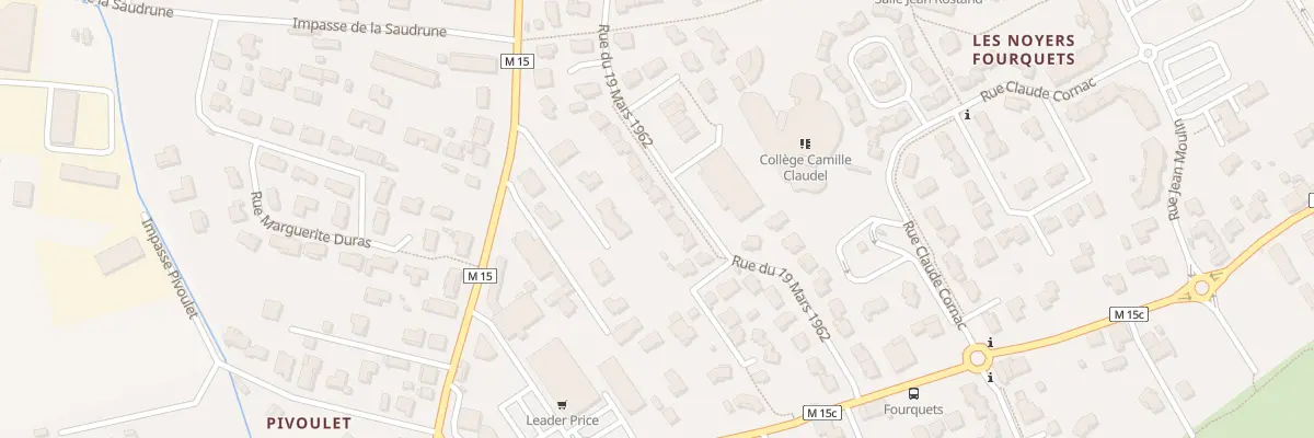 Plan du 17 Rue du 19 Mars 1962 à Launaguet