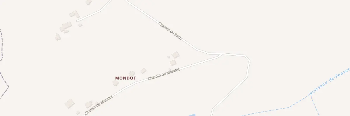 Plan du 120 Che de Mondot à Réalville