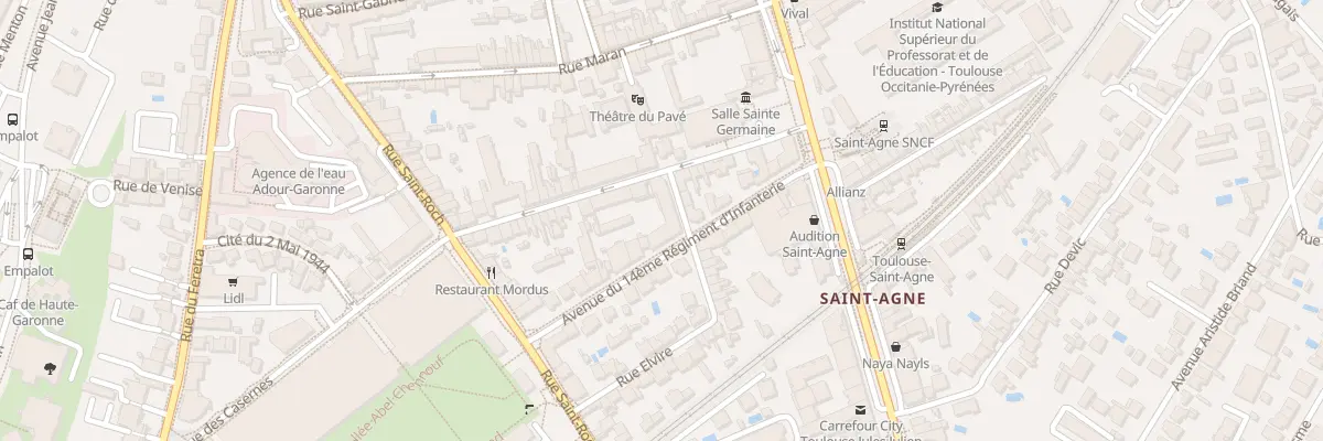 Plan du 30 Rue Saint Thomas d’Aquin à Toulouse