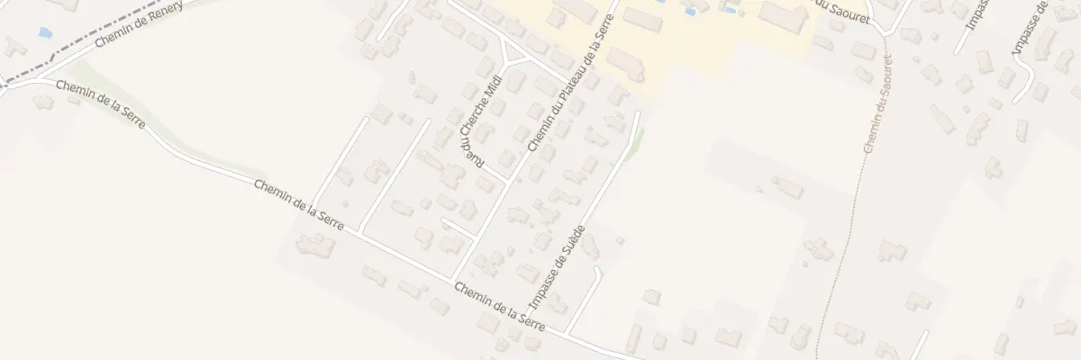 Plan du 6 Che du Plateau de la Serre à Pechbonnieu