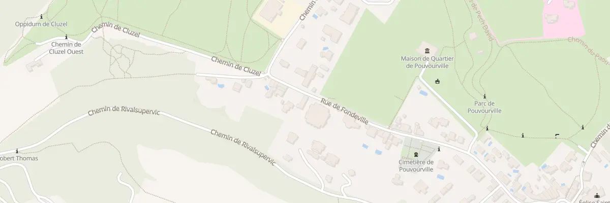 Plan du 95 Rue de Fondeville à Toulouse