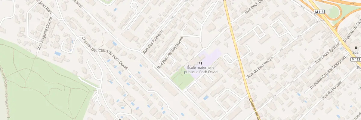 Plan du 39 Rue Boyssonne à Toulouse