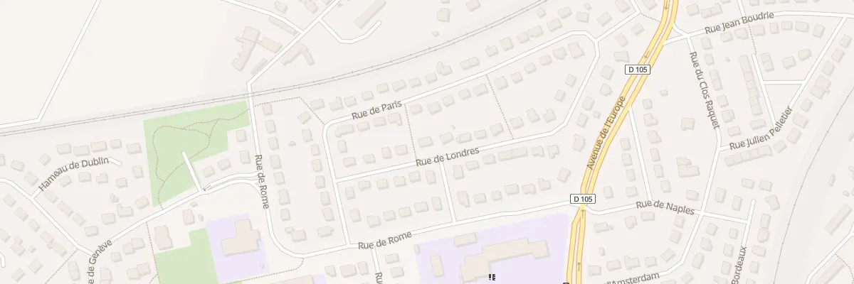 Plan du 9 Rue de Londres à Lucé