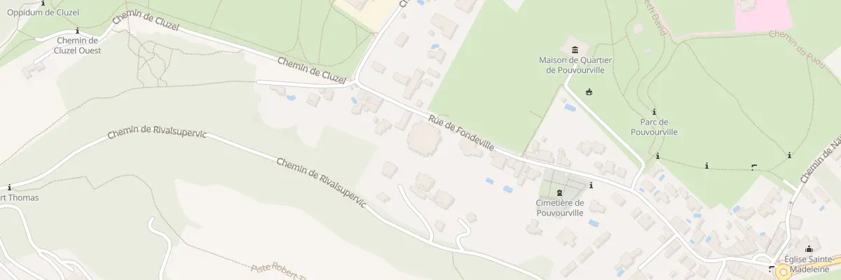 Plan du 91 Rue de Fondeville à Toulouse