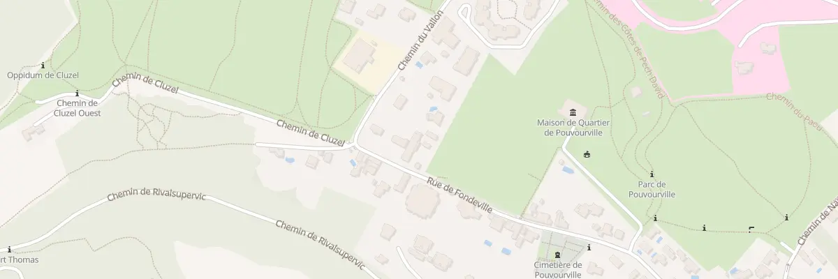 Plan du 94 Rue de Fondeville à Toulouse