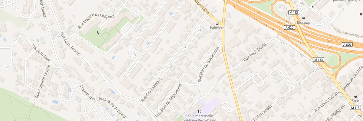 Plan du 17 Rue des Palmiers à Toulouse