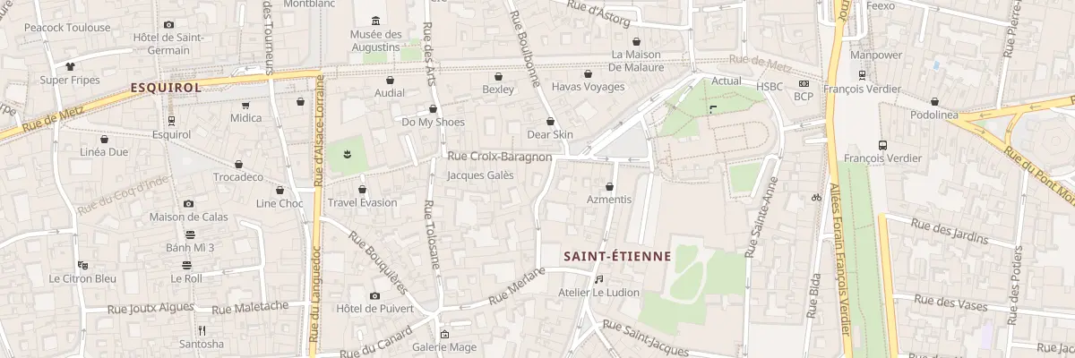 Plan du 13 Rue des Trois Banquets à Toulouse