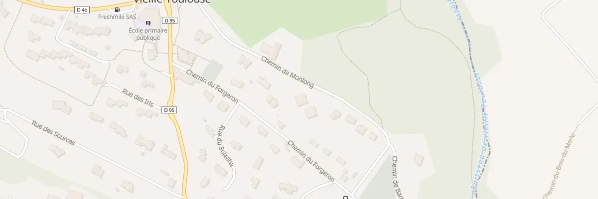 Plan du 9 Che de Monlong à Vieille-Toulouse