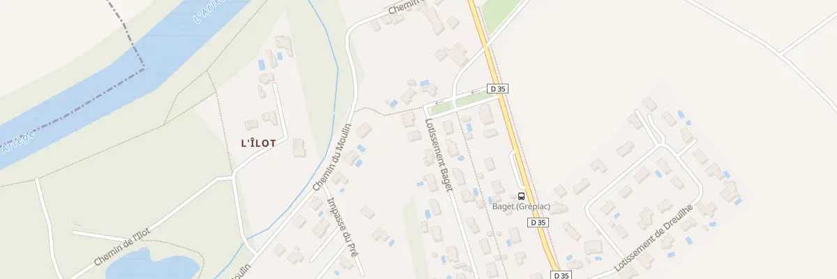 Plan du 8 Lot Baget à Grépiac