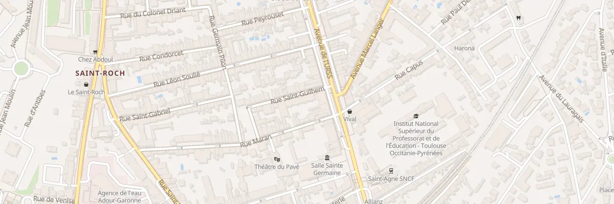 Plan du 9 Rue Saint Guilhem à Toulouse
