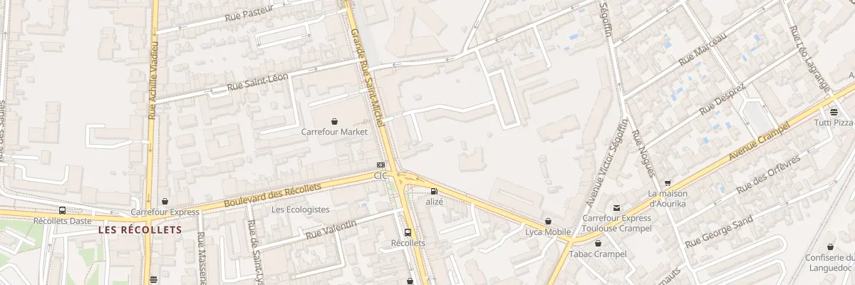 Plan du 6 Grande-Rue Saint Michel à Toulouse