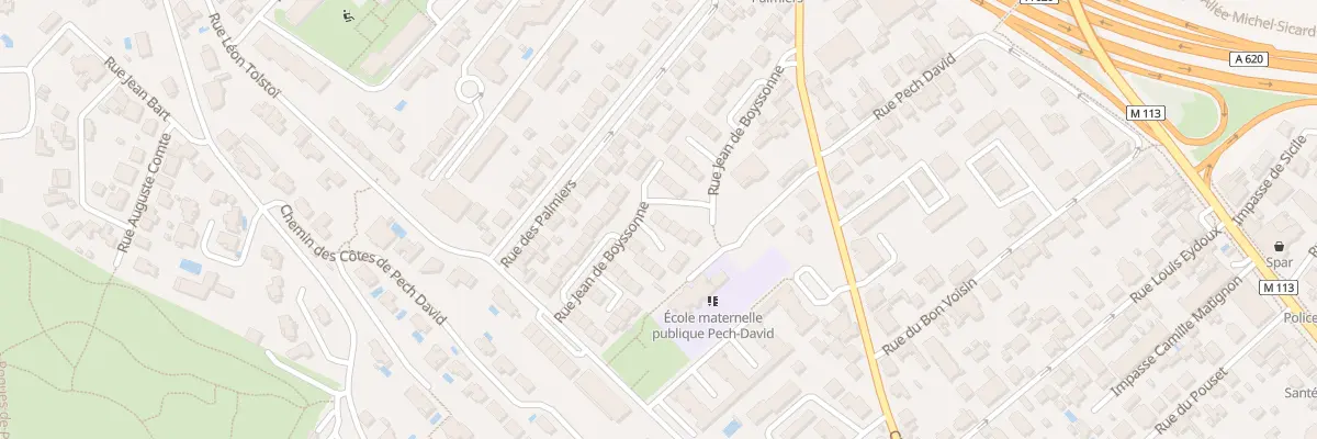 Plan du 11 Rue Boyssonne à Toulouse