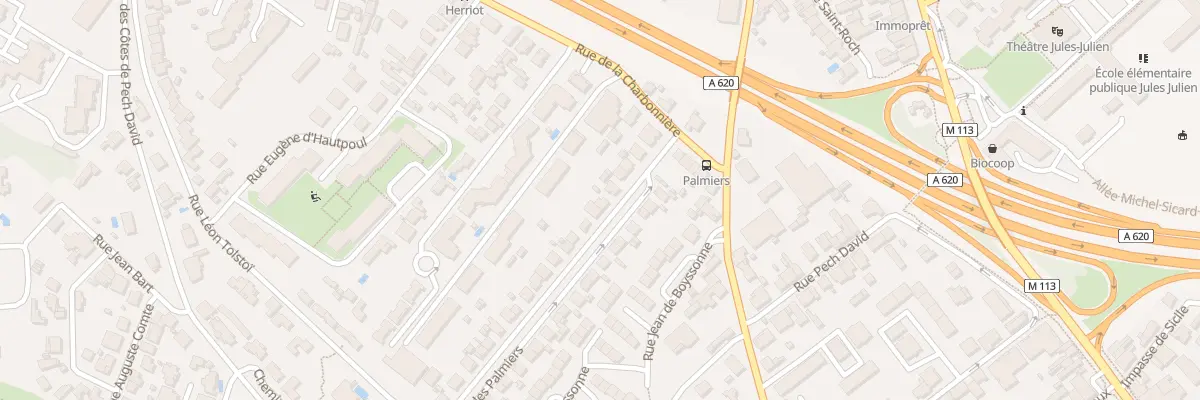 Plan du 12 Rue des Palmiers à Toulouse