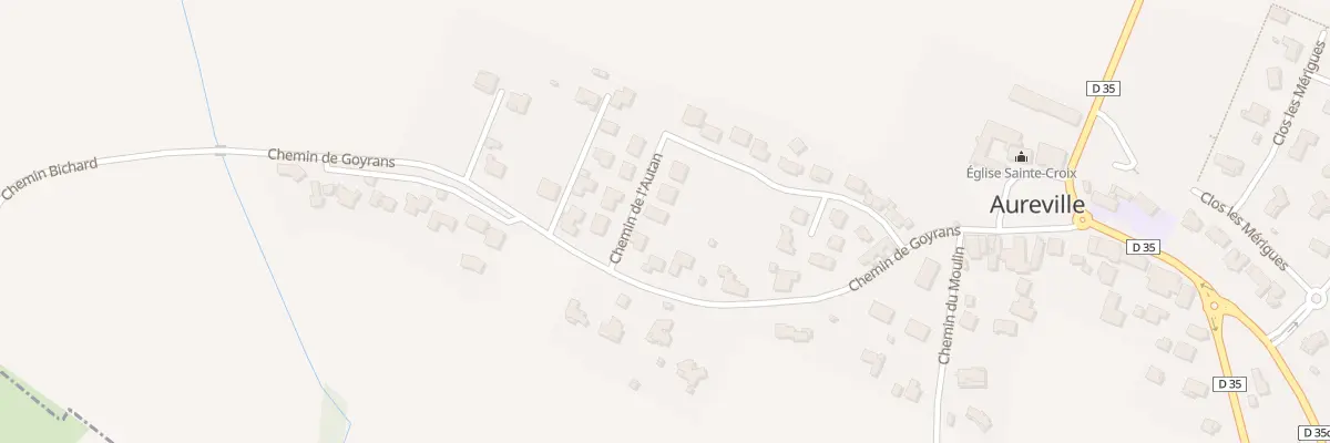 Plan du 27 Chem de L’Autan à Aureville