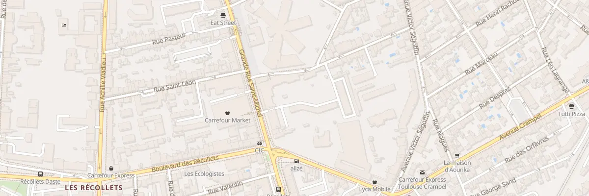 Plan du 8 Grande-Rue Saint Michel à Toulouse