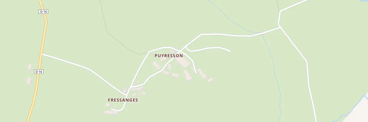 Plan du 5500 Puyresson à Fleurat