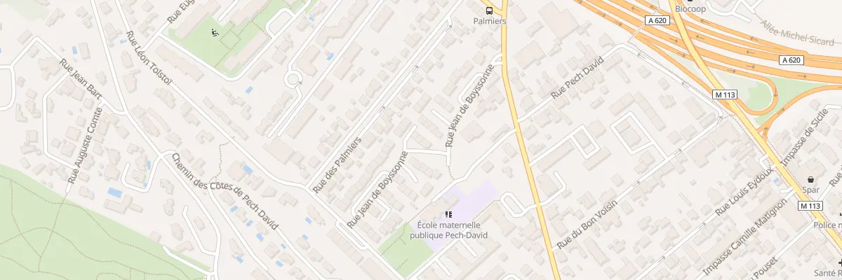 Plan du 38 Rue Boyssonne à Toulouse