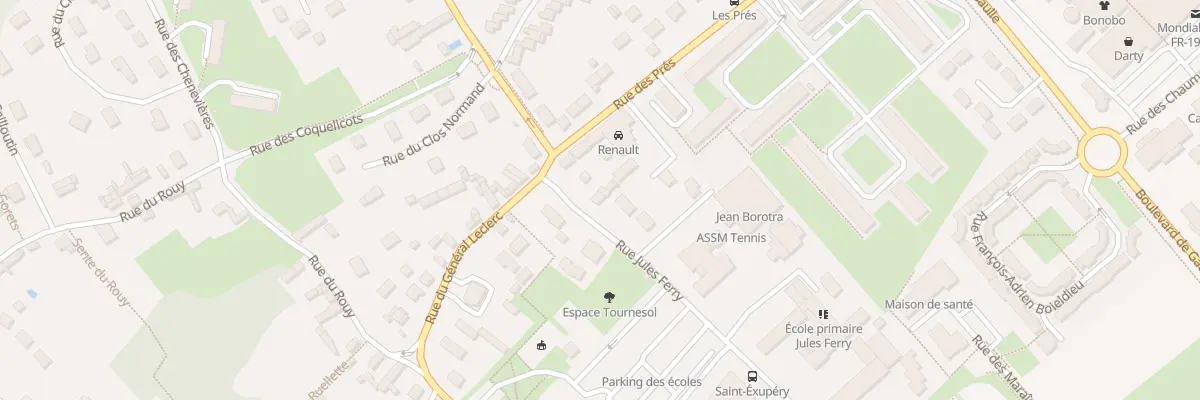 Plan du 12 Rue Jules Ferry à Saint-Marcel
