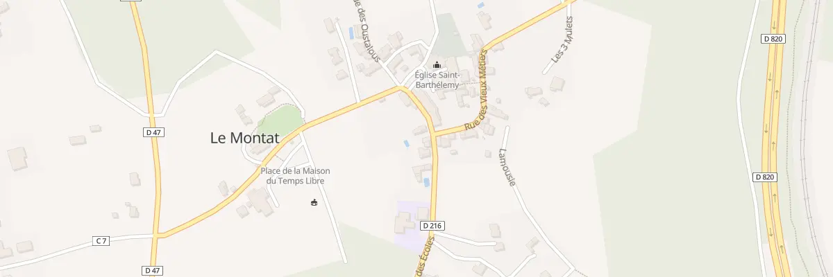 Plan du 60 Rue des Ecoles au Montat