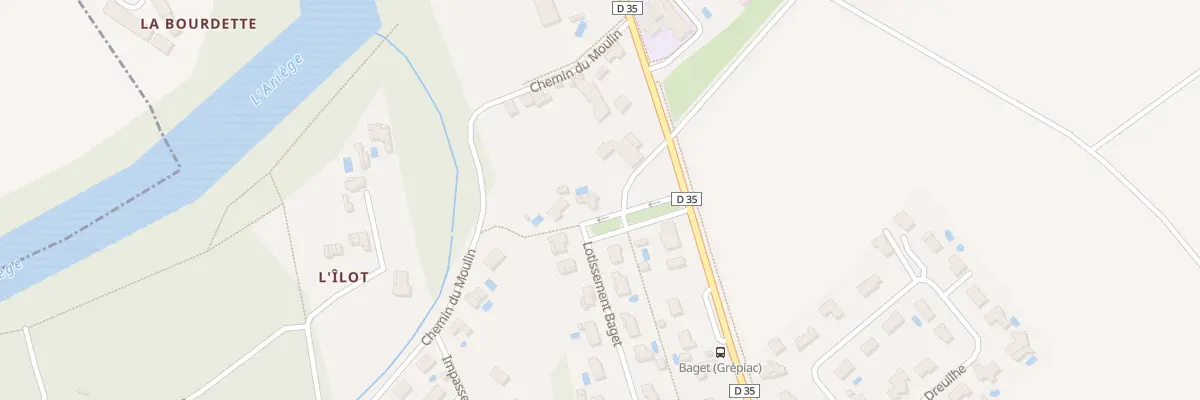 Plan du 21 Lot Baget à Grépiac