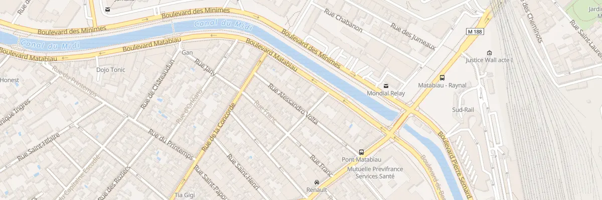 Plan du 24 Rue Alessandro Volta à Toulouse