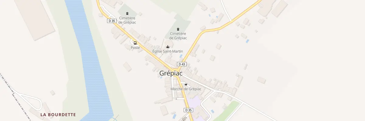 Plan du 1 Av du Rival à Grépiac