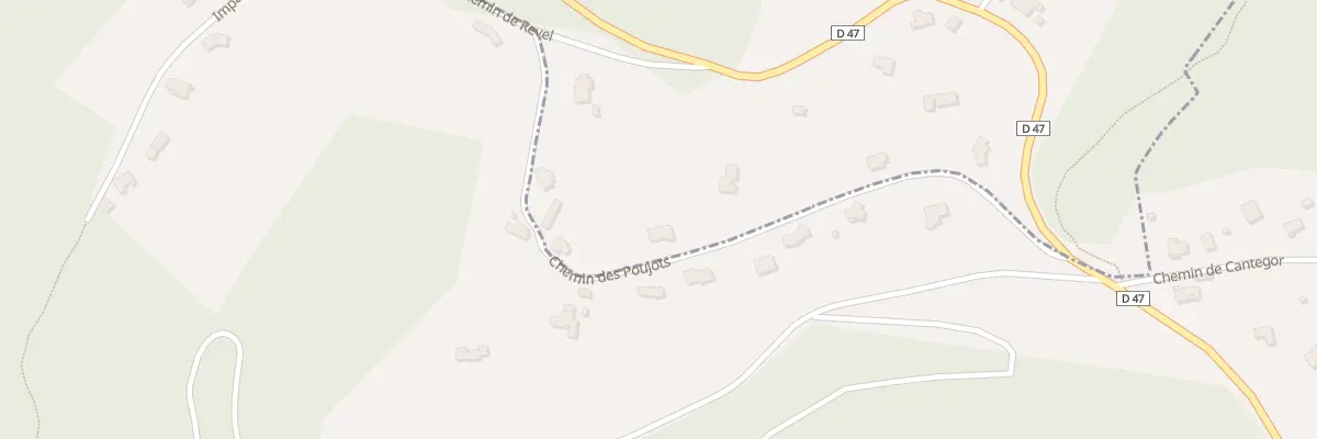 Plan du 326 Che des Poujots à Maxou
