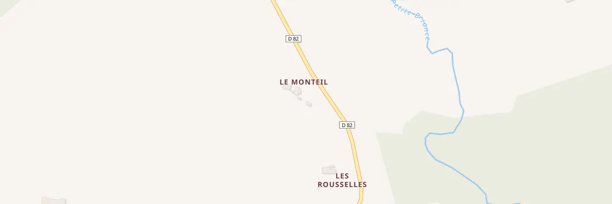 Plan du 5180 Le Monteil à Glanges
