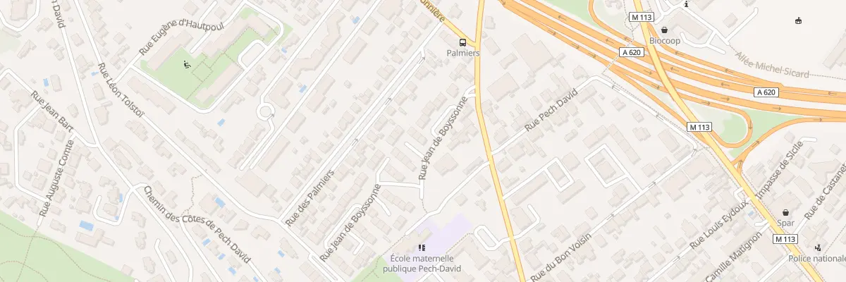 Plan du 16 Rue Boyssonne à Toulouse
